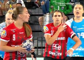 CSM București - Gloria Bistrița, finală EPICĂ în Supercupa României la handbal feminin » 4 reprize de prelungiri, 79 de goluri marcate!