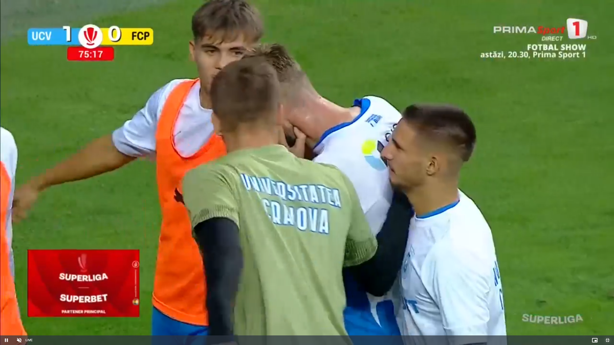 Mirel Rădoi s-a umplut de nervi în Universitatea Craiova - Petrolul Ploiești