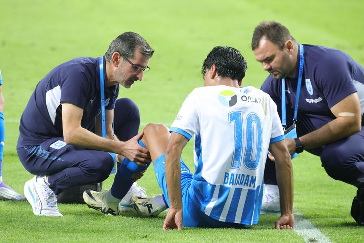 Accidentarea lui Baiaram în Craiova - Petrolul / FOTO: Ionuț Iordache (GSP.ro)