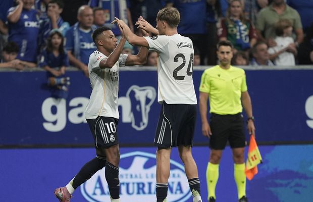 Oviedo - Real Madrid 0-3 » Mbappe și Vinicius au adus victoria „galacticilor”