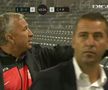 Momentul în care Dan Petrescu strigă spre arbitrul de rezervă // foto: captură @ Digi Sport