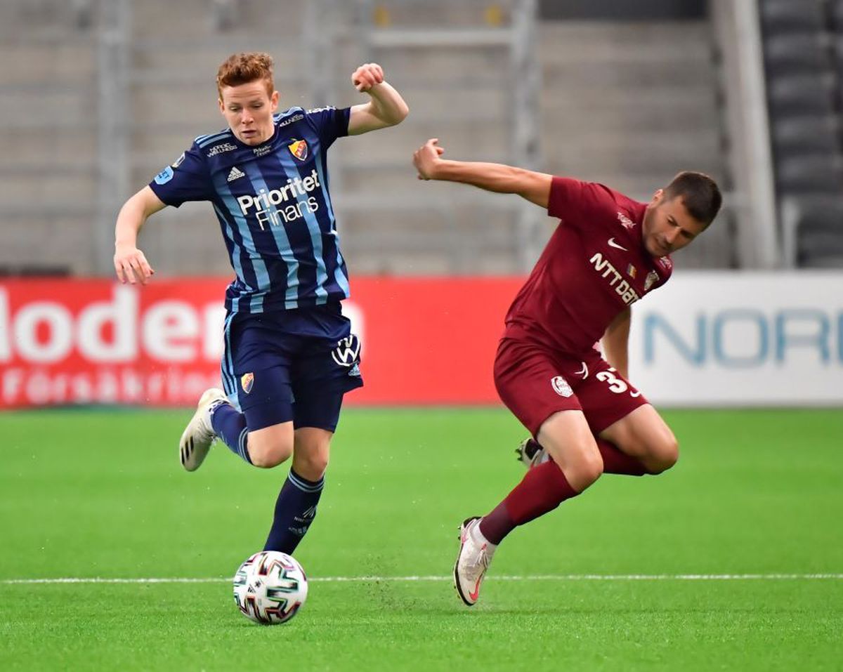 DJURGARDEN - CFR CLUJ 0-1. Fotbalistul lui CFR cerut la națională după victoria din Suedia: „Cel mai bun fundaș român!” / „Are 15 perechi de plămâni”