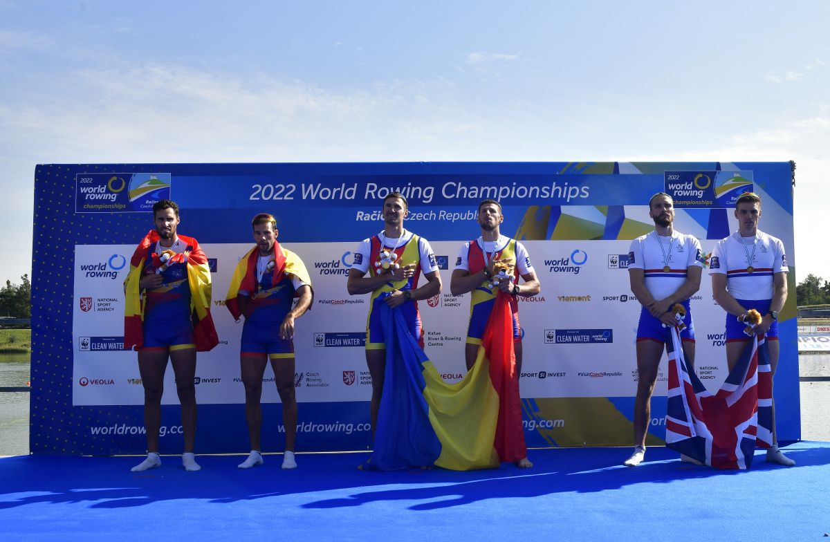 Fantastic: a doua medalie de AUR pentru România la CM de Canotaj! În frunte de la început până la final!