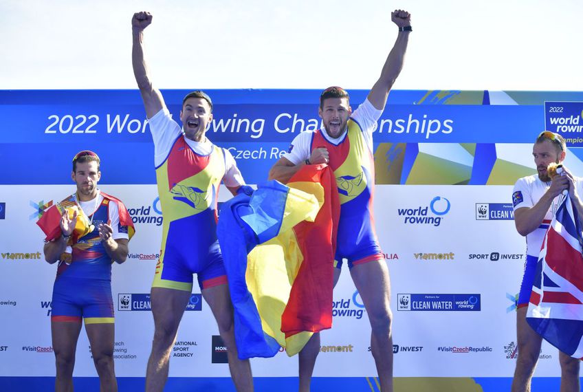 Marius Cozmiuc și Sergiu Bejan au adus a doua medalie a României la Campionatele Mondiale de Canotaj