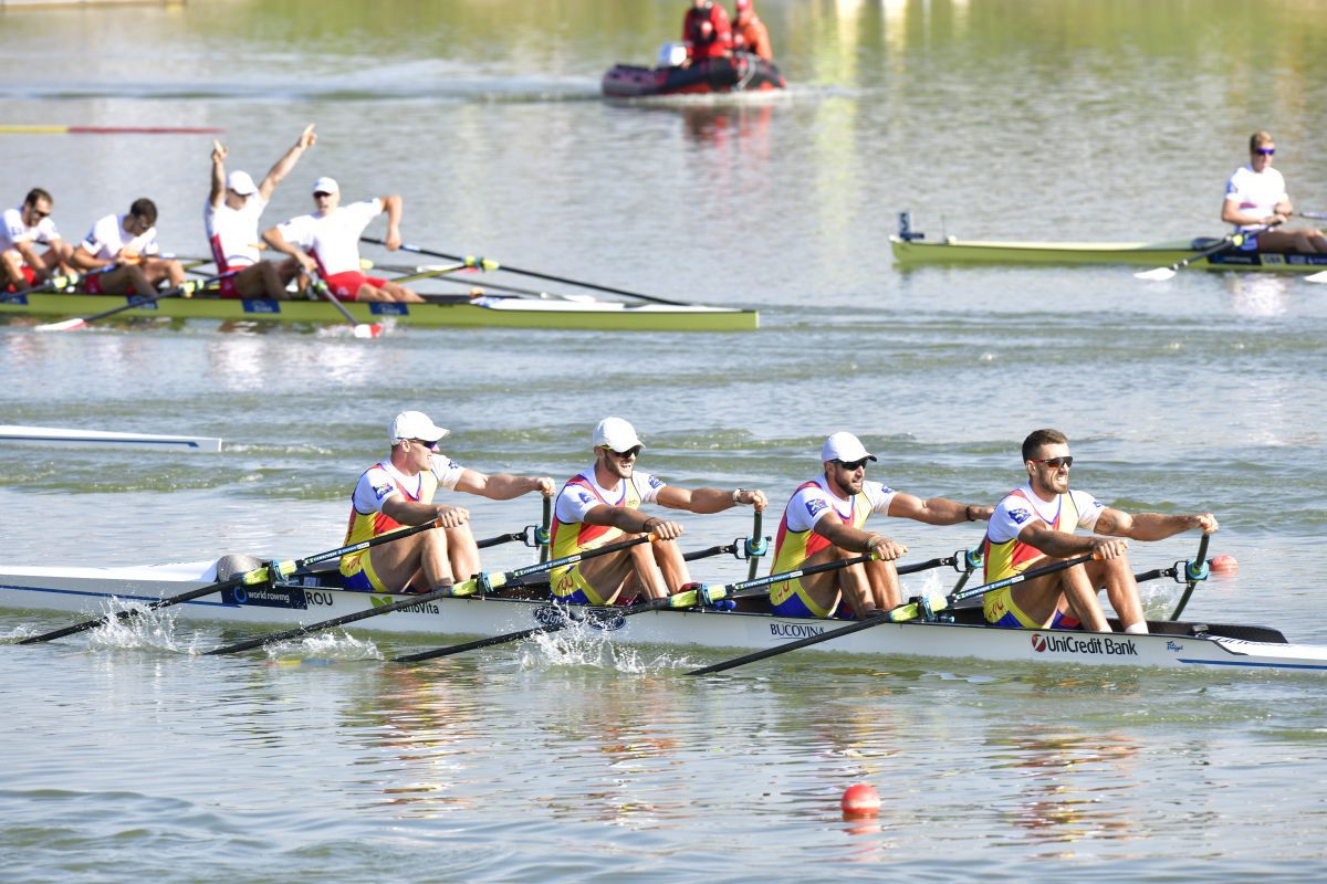 Fantastic: a doua medalie de AUR pentru România la CM de Canotaj! În frunte de la început până la final!