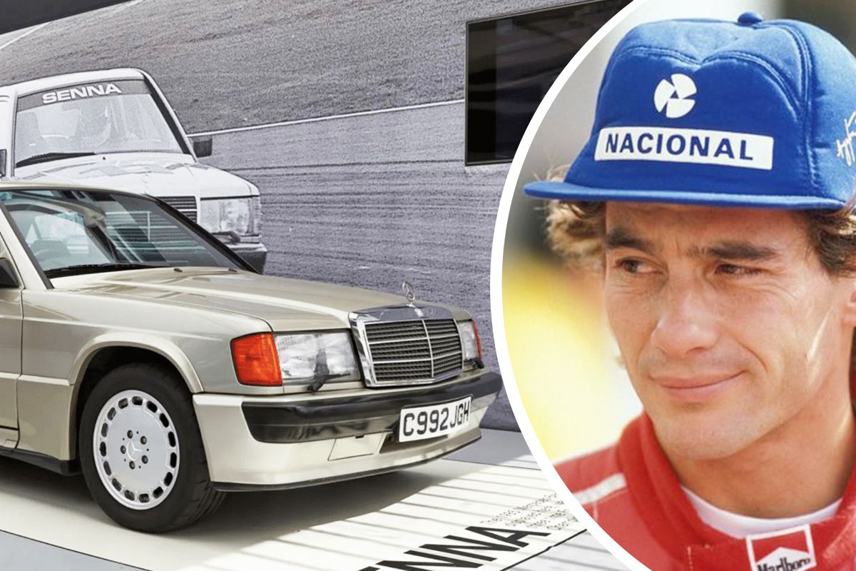 Un legendar Mercedes 190 al lui Ayrton Senna, scos la licitație