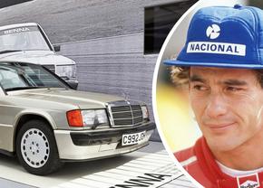 Un legendar Mercedes 190 al lui Ayrton Senna, scos la licitație