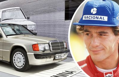 Un legendar Mercedes 190 al lui Ayrton Senna, scos la licitație
