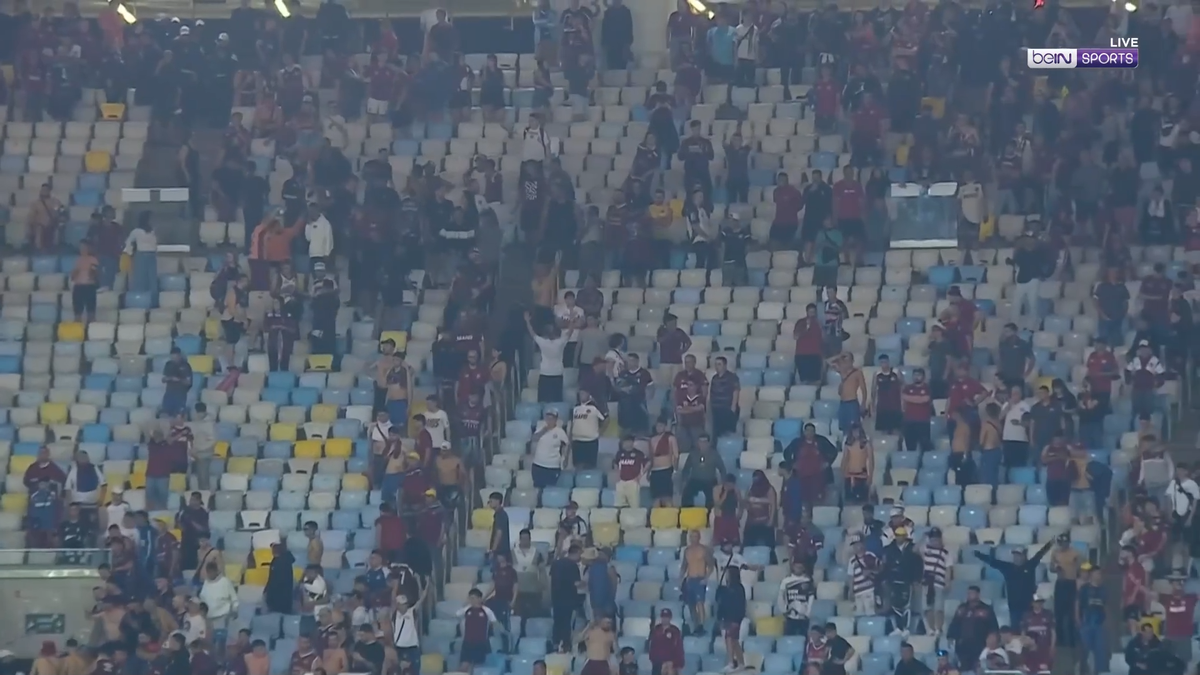 Scene înfiorătoare: bătaie generală în stadion! Suporteri căzuți, sufocați de gazele lacrimogene