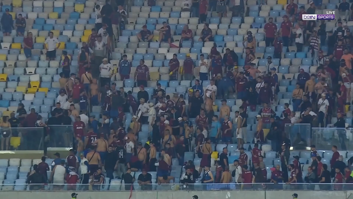 Scene înfiorătoare: bătaie generală în stadion! Suporteri căzuți, sufocați de gazele lacrimogene