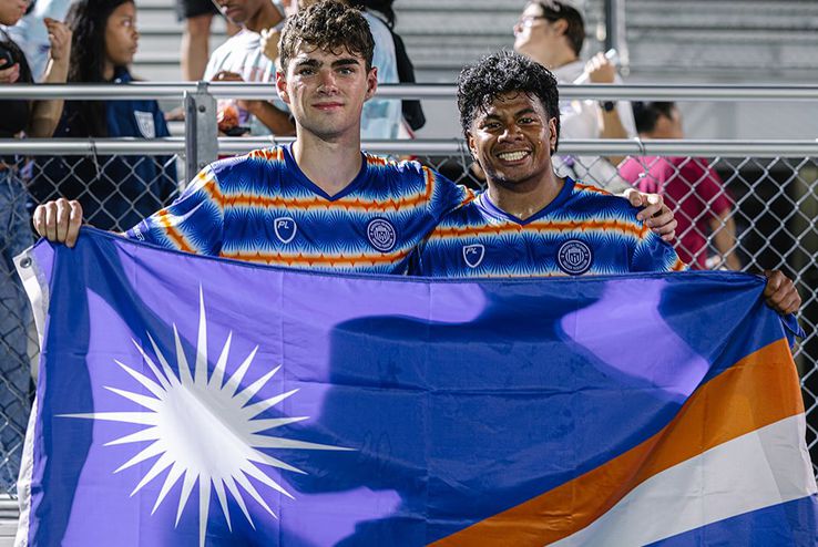 Echipa națională de fotbal a Insulelor Marshall. Foto: Instagram