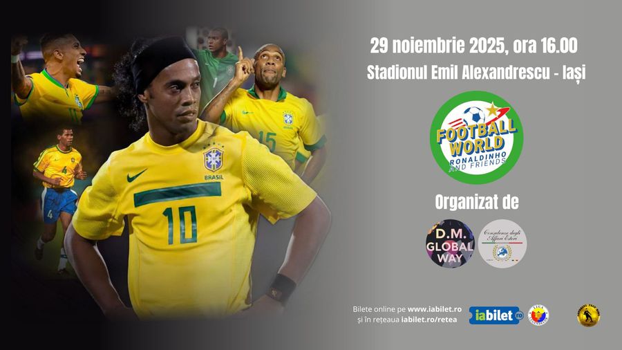 S-au pus în vânzare biletele pentru demonstrativul de lux al lui Ronaldinho de la Iași » Prețuri uriașe