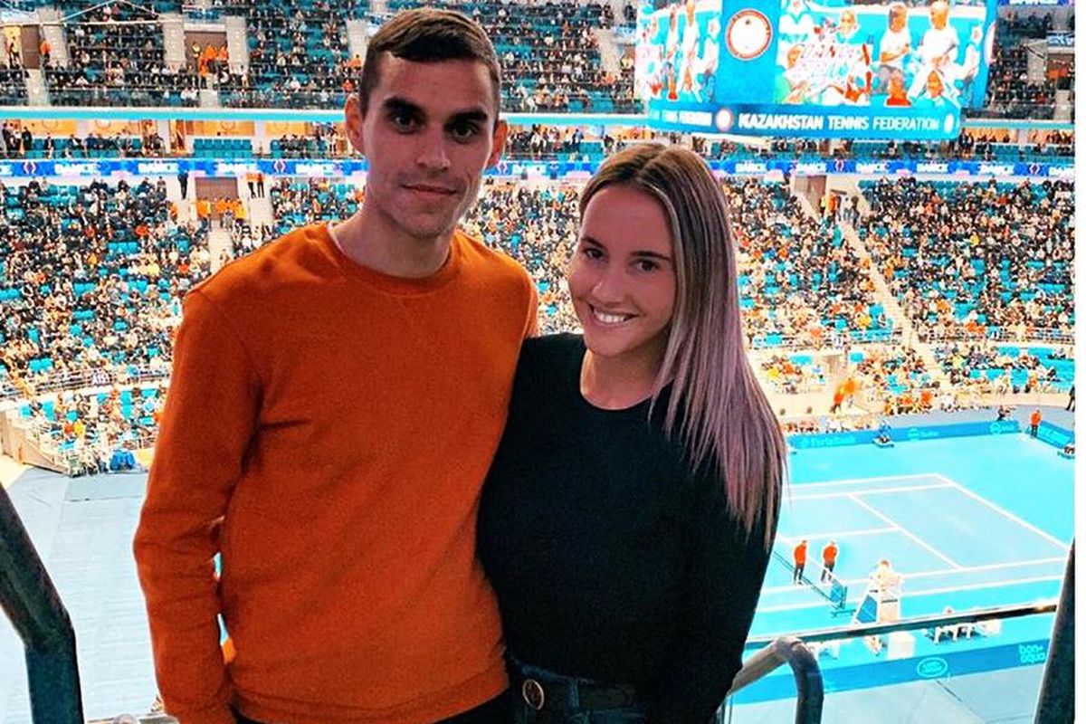 VIDEO + FOTO Dinamovistul Ivan Pesic a urmărit live supermeciul Djokovic - Nadal » Primii doi jucători ai lumii au făcut SHOW în Kazahstan