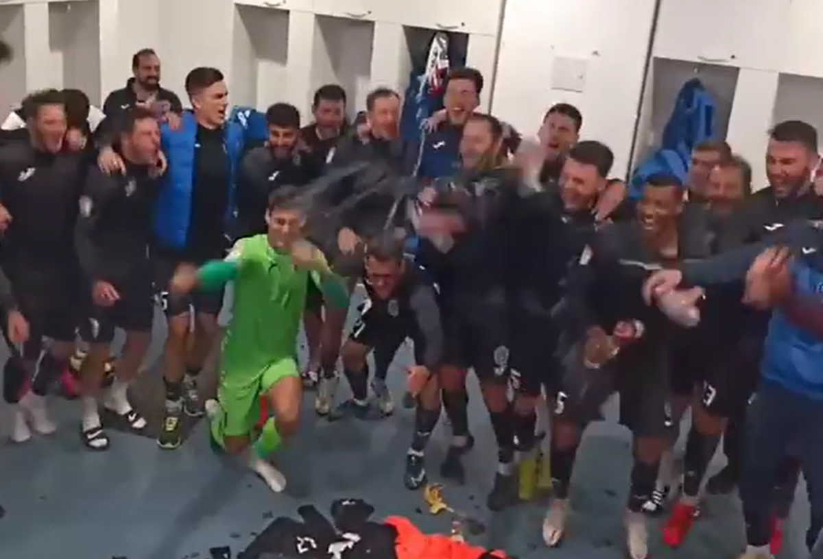 VIDEO » Academica Clinceni, fiesta în vestiar după succesul contra Craiovei