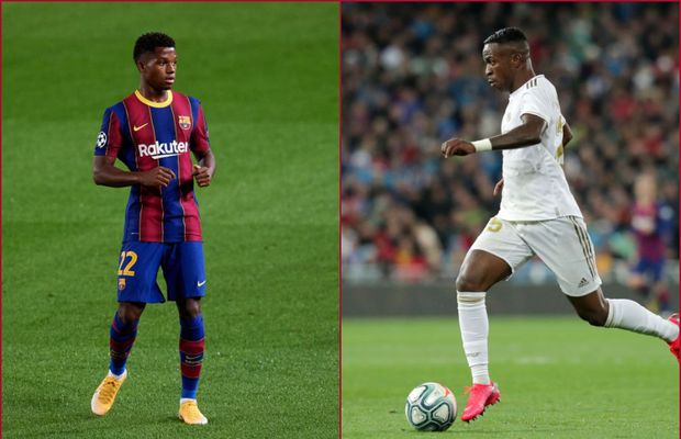 Barcelona - Real Madrid. Toți ochii pe urmașii lui Cristiano Ronaldo și Leo Messi » Ansu Fati și Vinicius Jr., confruntare în El Clasico