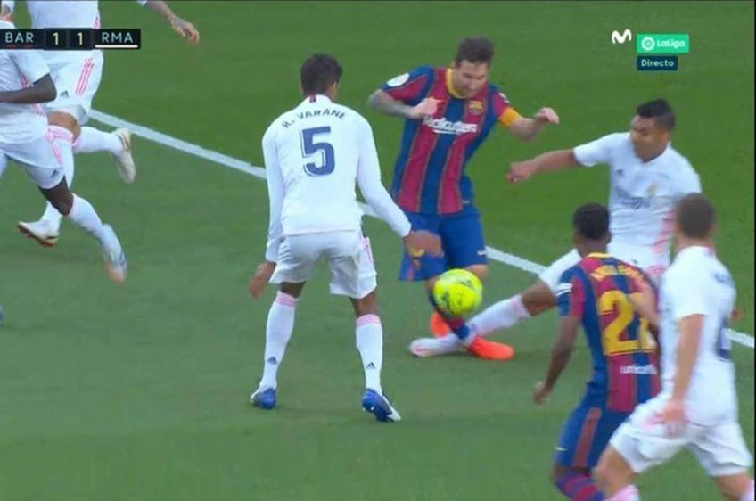 Faza la care Barcelona a cerut penalty