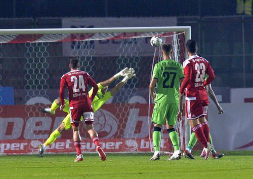 Golul lui Anass Achahbar cu Dinamo // foto: Cristi Preda