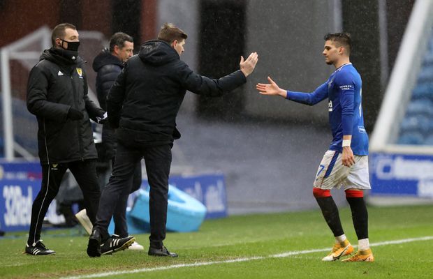 Steven Gerrard, laude pentru Ianis Hagi după ultimul meci al lui Rangers: „A înțeles asta”