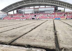 Imagini spectaculoase: stadionul de 14 milioane din SuperLigă aduce a câmp de luptă!