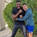 Francis Ngannou și Cristiano Ronaldo, la Riad. 
Foto: Instagram @francisngannou