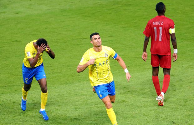 Cristiano Ronaldo e de neoprit! Dublă de senzație cu stângul în Liga Campionilor Asiei, într-un meci cu 7 goluri