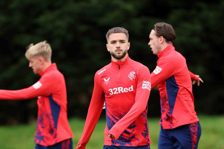 Antrenament lui Rangers înaintea partidei cu FCSB din Europa League. Foto: Rangers FC