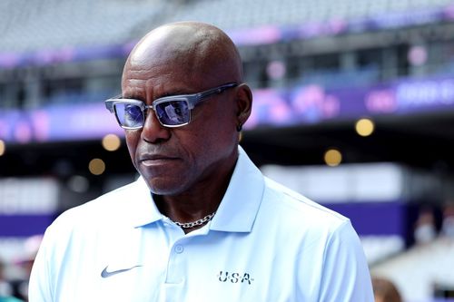 Carl Lewis la Jocurile Olimpice de la Paris/Foto: Arturo Holmes (Getty Images)