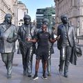 Bruno Fernandes și trupa Beatles în Liverpool FOTO: Cristi Preda