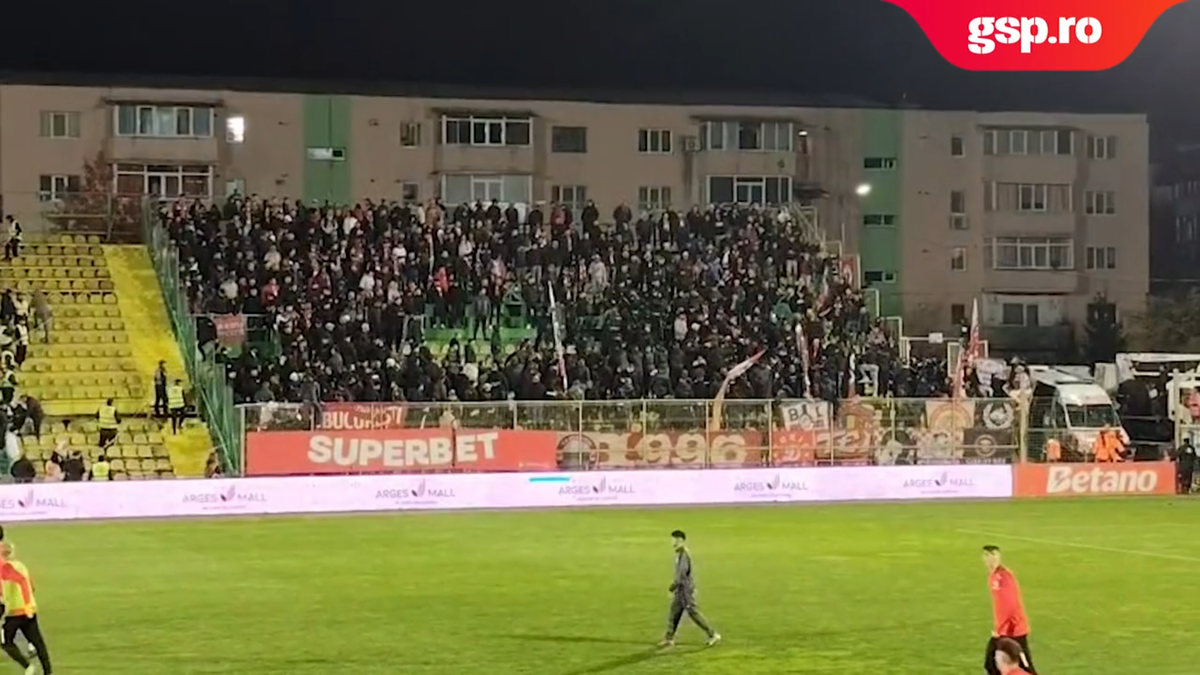 Conflict în galeria lui Dinamo la meciul cu FC Argeș
