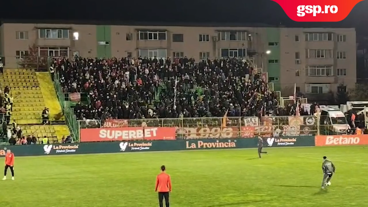 Conflict în galeria lui Dinamo la meciul cu FC Argeș