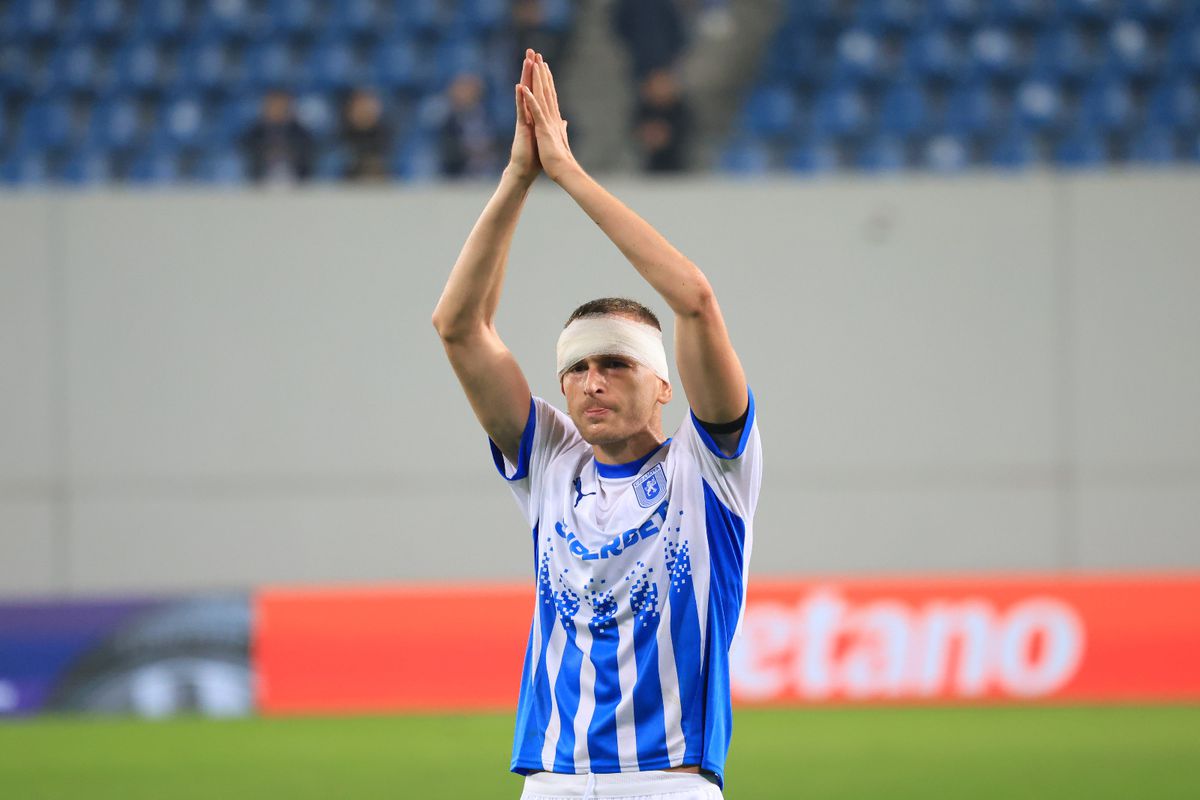 Momente speciale în Bănie: ce scenografie au pregătit oltenii pentru partida cu Noah, după ce s-au dat în stambă la adresa UEFA