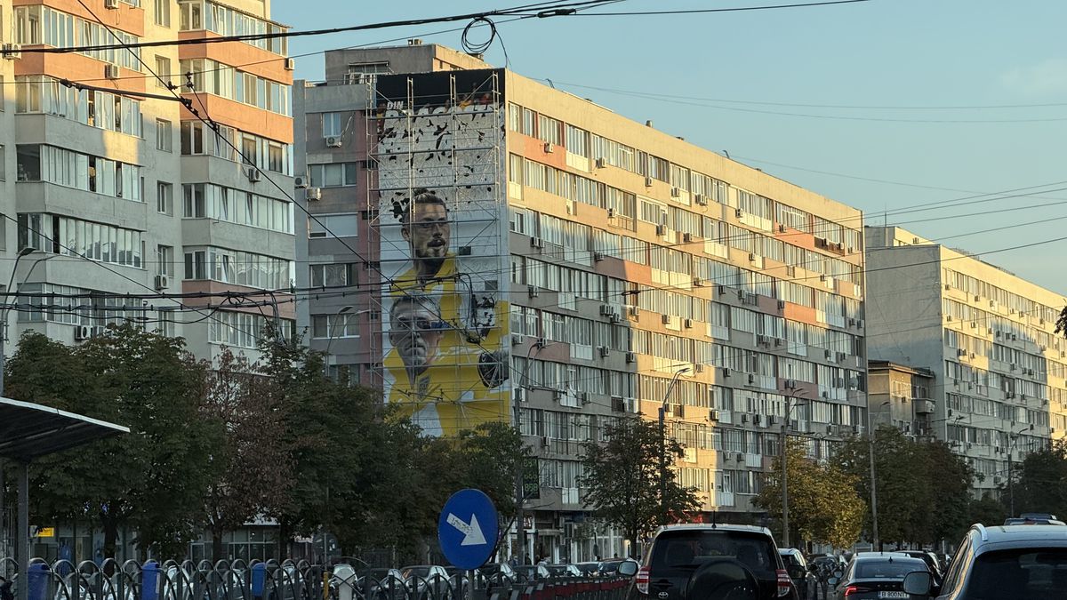 Eroii sportului românesc prind viață pe ziduri: Nicolae Stanciu, Radu Drăgușin și Nadia Comăneci, în picturi murale spectaculoase