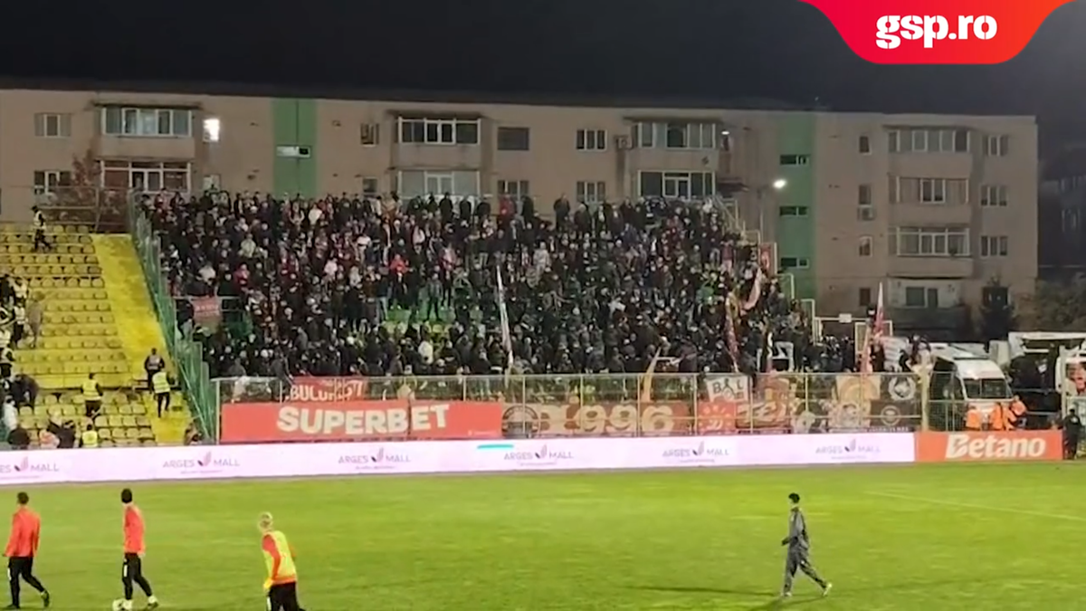 Conflict în galeria lui Dinamo la meciul cu FC Argeș