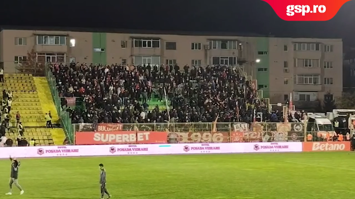 Conflict în galeria lui Dinamo la meciul cu FC Argeș