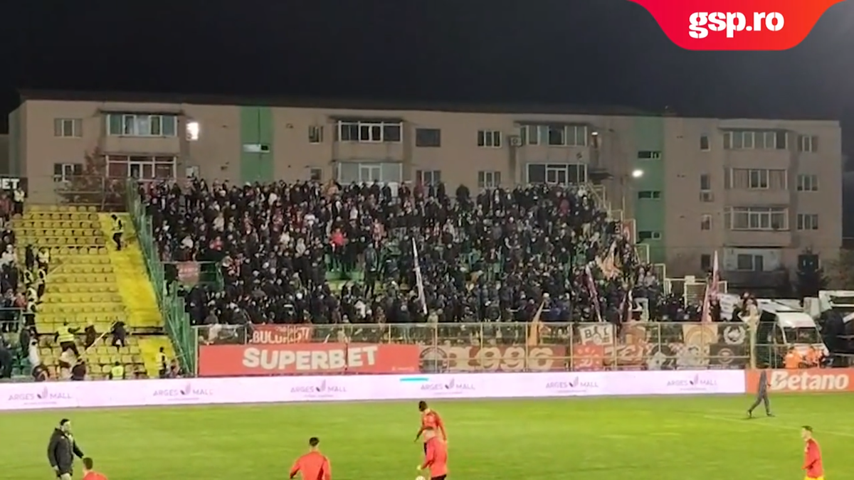 Bătaie între dinamoviști la Mioveni » De ce au intrat jandarmii în sectorul oaspeților