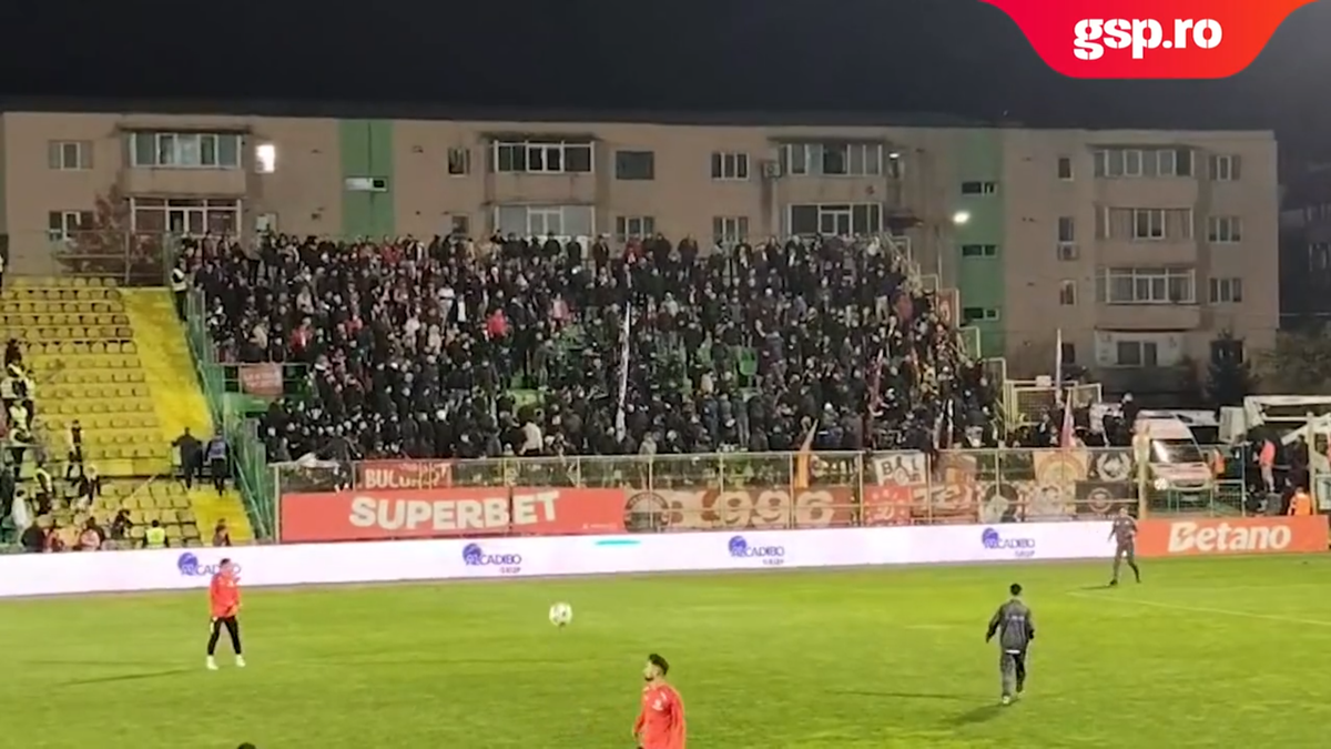 Bătaie între dinamoviști la Mioveni » De ce au intrat jandarmii în sectorul oaspeților