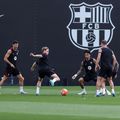 Imagine de la un antrenament al Barcelonei, cu doi absenți siguri (Lewandowski și Raphinha) și unul sub semnul întrebării (De Jong) pentru El Clasico / Foto: Imago