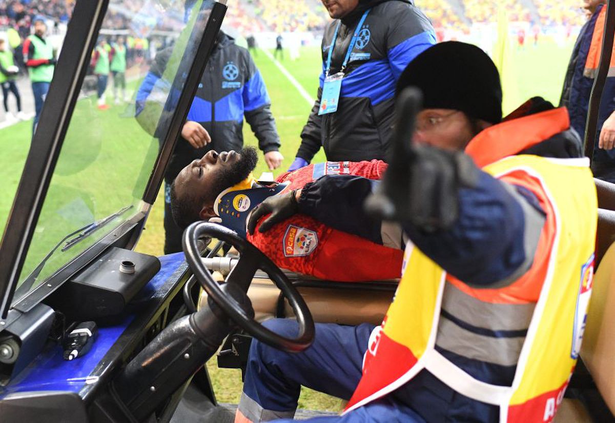 FCSB - ASTRA 1-3 // FOTO Mesajul lui Harlem Gnohere după accidentarea suferită cu Astra » Ce a postat atacantul la miezul nopții