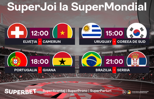 SuperJoi la SuperMondial! Toți ochii pe meciurile zilei și pe SuperPachetul Superbet: SuperAvantaj, SuperProno și SuperPariuri