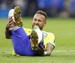 Neymar, accidentat la Brazilia - Serbia. Foto: Imago