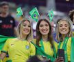 Duelul frumuseților din Qatar » Fanele Braziliei și Serbiei s-au înfruntat pe Lusail