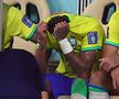 Neymar, în lacrimi pe bancă la Brazilia - Serbia. Foto: Imago