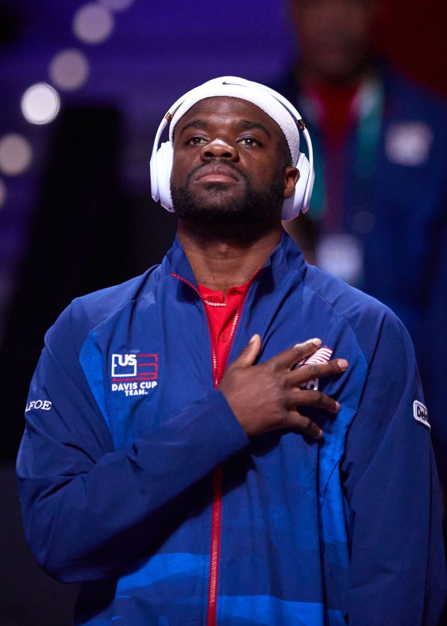 FOTO: GettyImages Rebelul Tiafoe, criticat dur pentru gestul făcut azi în America - Italia, la Cupa Davis: „L-aș fi dat afară cu un șut în fund!”