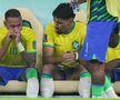 Neymar, în lacrimi pe bancă la Brazilia - Serbia. Foto: Imago