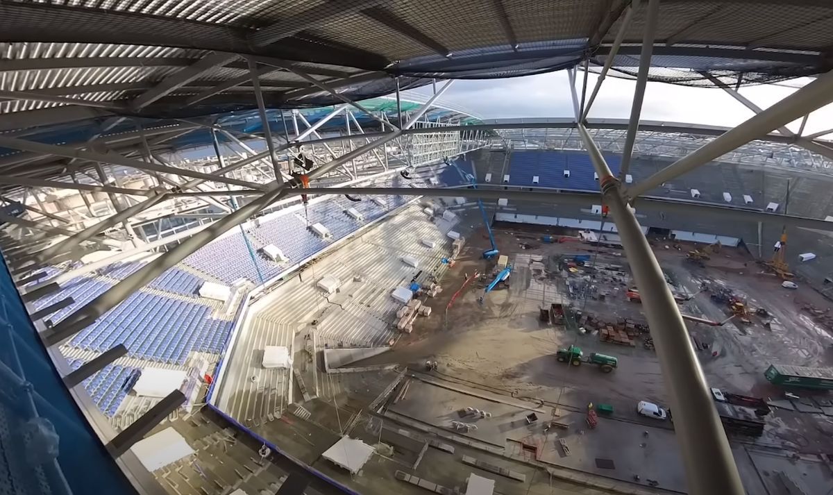 Imagini senzaționale! Stadionul de 634 de milioane de euro din Premier League prinde contur » Va fi inaugurat sezonul viitor