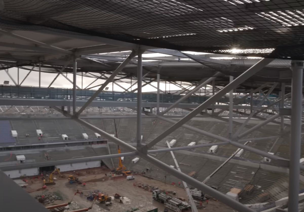 Imagini senzaționale! Stadionul de 634 de milioane de euro din Premier League prinde contur » Va fi inaugurat sezonul viitor