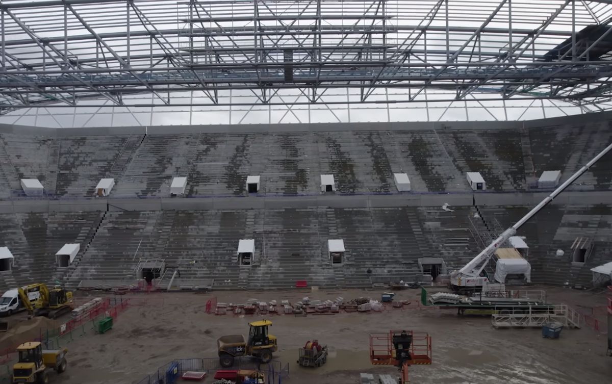 Imagini senzaționale! Stadionul de 634 de milioane de euro din Premier League prinde contur » Va fi inaugurat sezonul viitor
