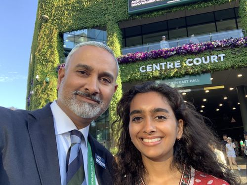 Wasim Haq a fost și la turneul de la Wimbledon // Twitter