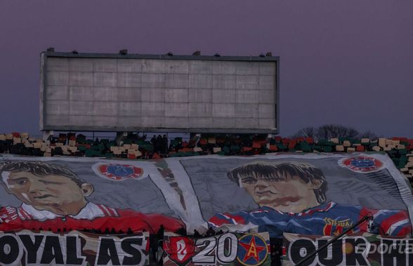 Scenografie cu Lăcătuș la derby-ul din Bulgaria » Cum a fost posibil: ultrașii Stelei, deplasare masivă