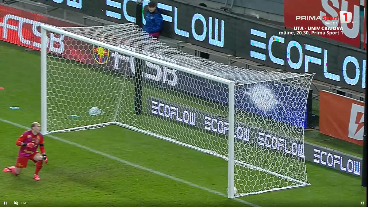 Fază încâlcită în FCSB - Slobozia » A fost sau nu a fost? Decizia VAR la golul marcat de Olaru